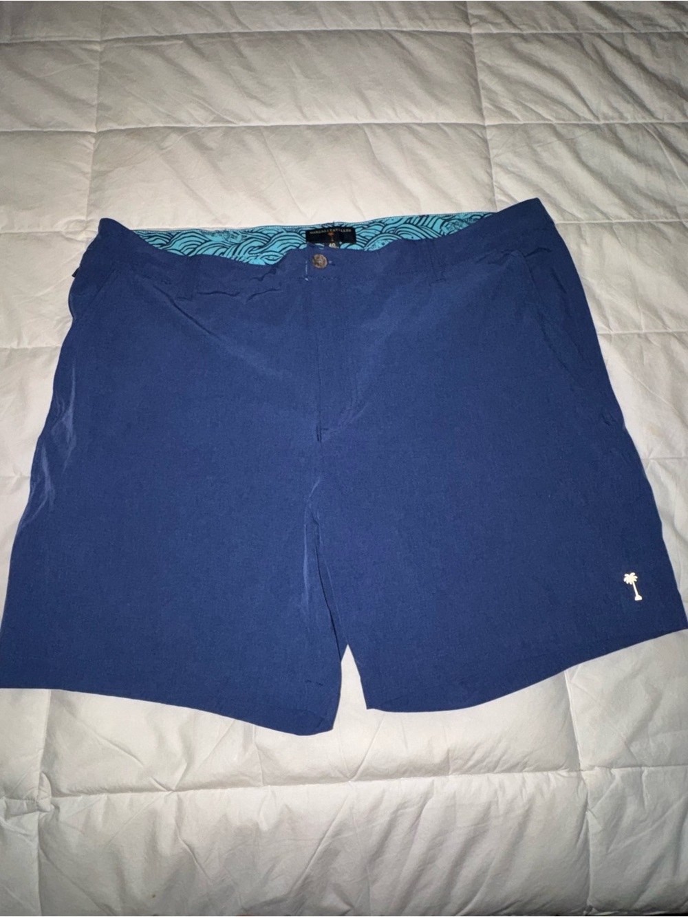 Margaritaville Navy Blue Swim Board Shorts